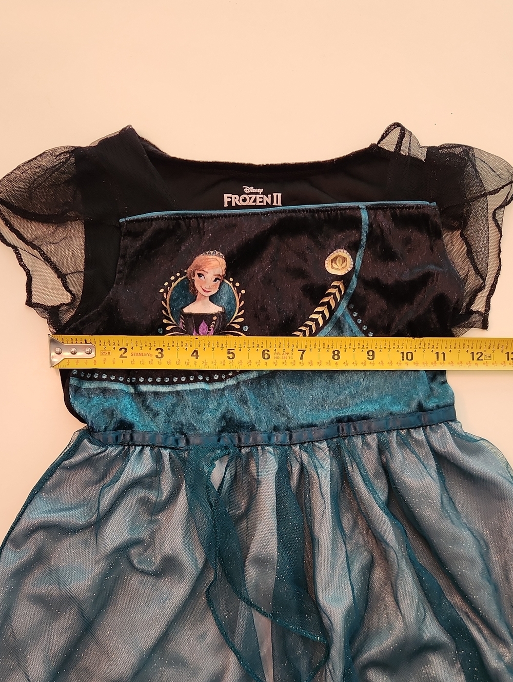 Disney Frozen 2 Anna Girls Nightgown Dress Up Pajama Medium - Picture 6 of 7